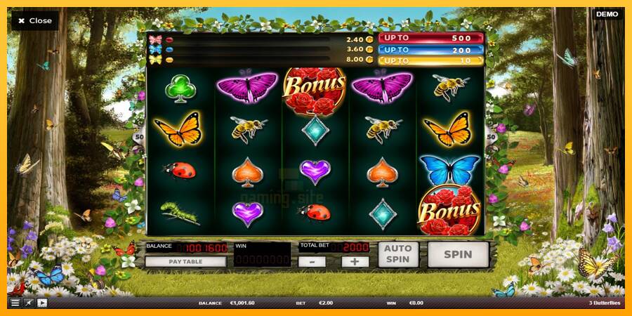 3 Butterflies gaming machine for money, picture 3