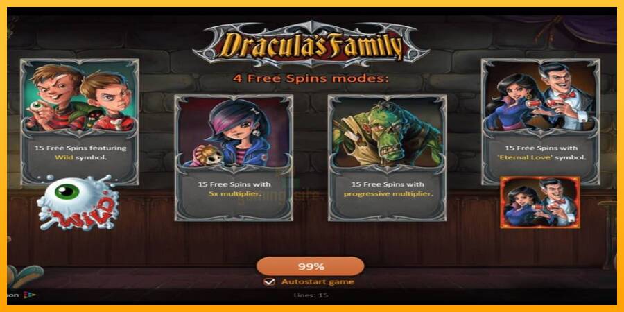 Dracula’s Family gaming machine for money, picture 1