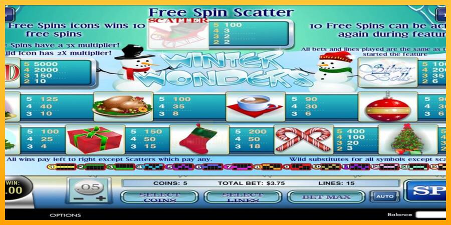 Winter Wonderland gaming machine for money, picture 6