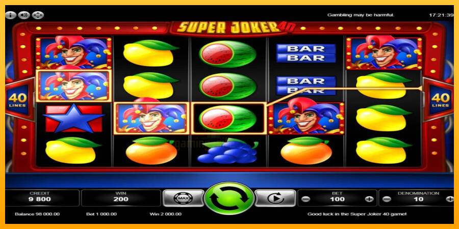 Super Joker 40 gaming machine for money, picture 2