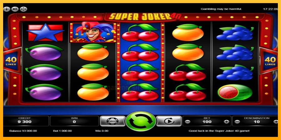 Super Joker 40 gaming machine for money, picture 3