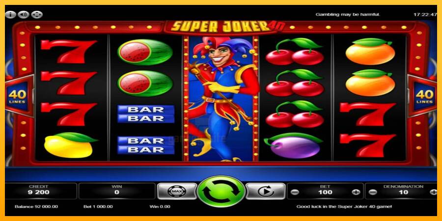 Super Joker 40 gaming machine for money, picture 4