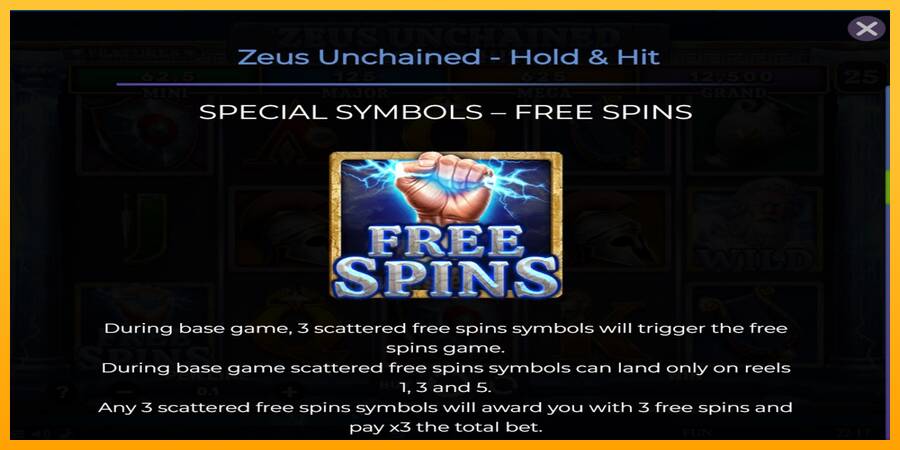 Zeus Unchained - Hold & Hit gaming machine for money, picture 5