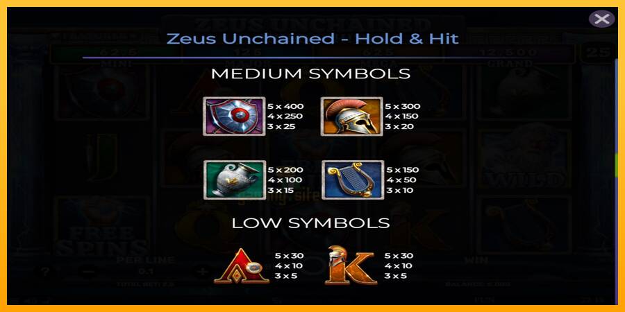 Zeus Unchained - Hold & Hit gaming machine for money, picture 6