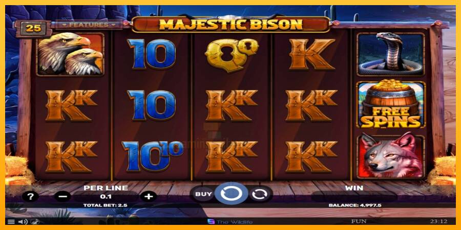 Majestic Bison gaming machine for money, picture 2