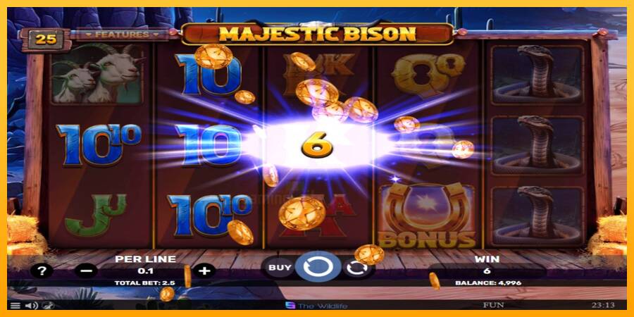 Majestic Bison gaming machine for money, picture 3