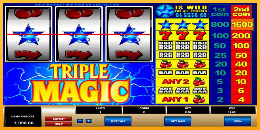 Triple Magic gaming machine for money, picture 2