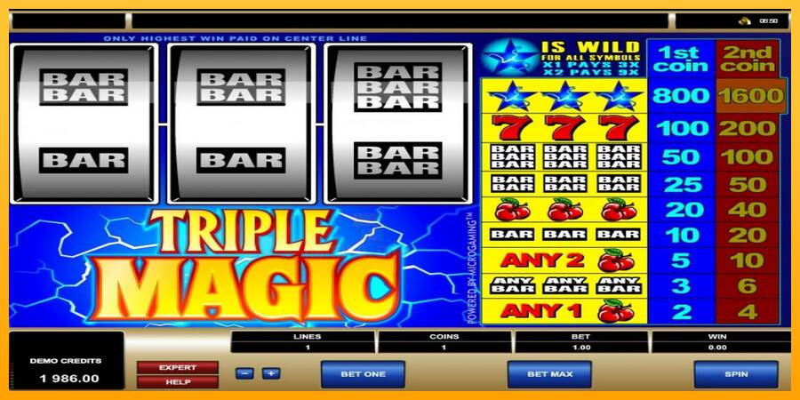 Triple Magic gaming machine for money, picture 4