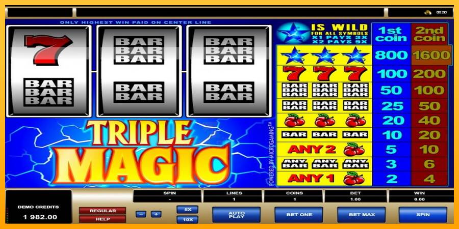 Triple Magic gaming machine for money, picture 6