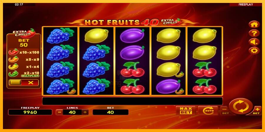 Hot Fruits 40 Extra Chillis gaming machine for money, picture 2