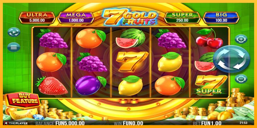 7 Gold Fruits gaming machine for money, picture 2