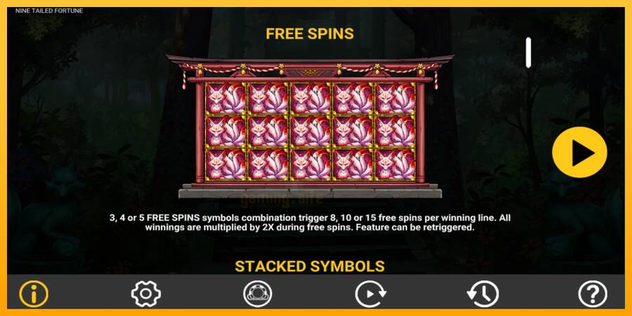 Nine Tailed Fortune gaming machine for money, picture 5