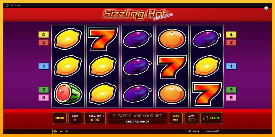 Sizzling Hot Deluxe gaming machine for money, picture 2