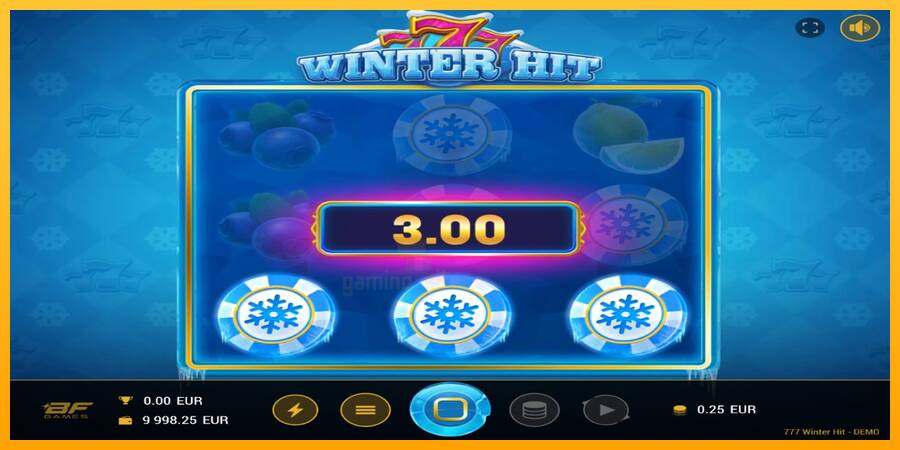 777 Winter Hit gaming machine for money, picture 2