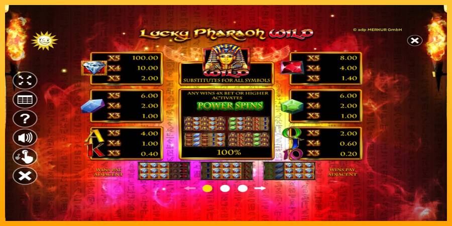 Lucky Pharaoh Wild gaming machine for money, picture 4