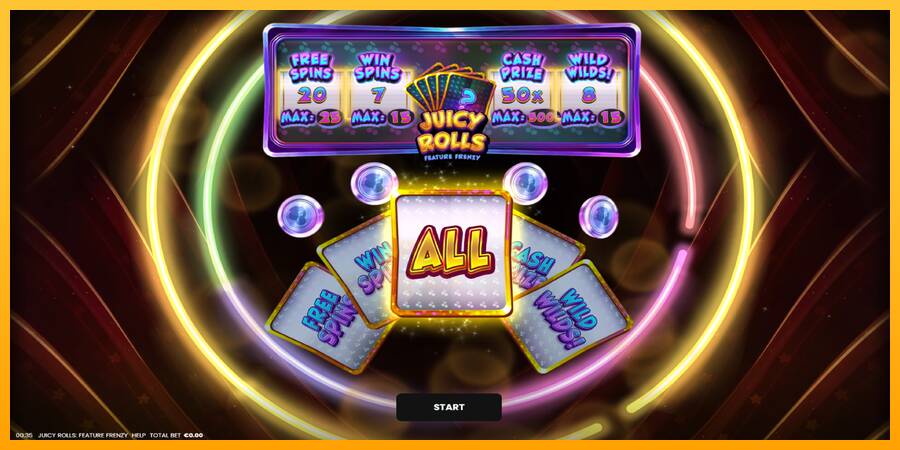 Juicy Rolls: Feature Frenzy gaming machine for money, picture 1