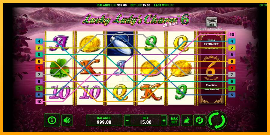 Lucky Ladys Charm Deluxe 6 gaming machine for money, picture 1