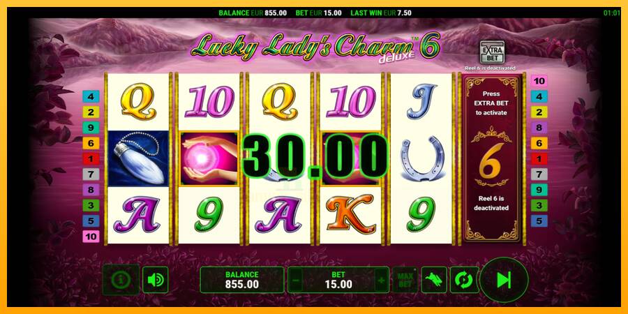 Lucky Ladys Charm Deluxe 6 gaming machine for money, picture 3