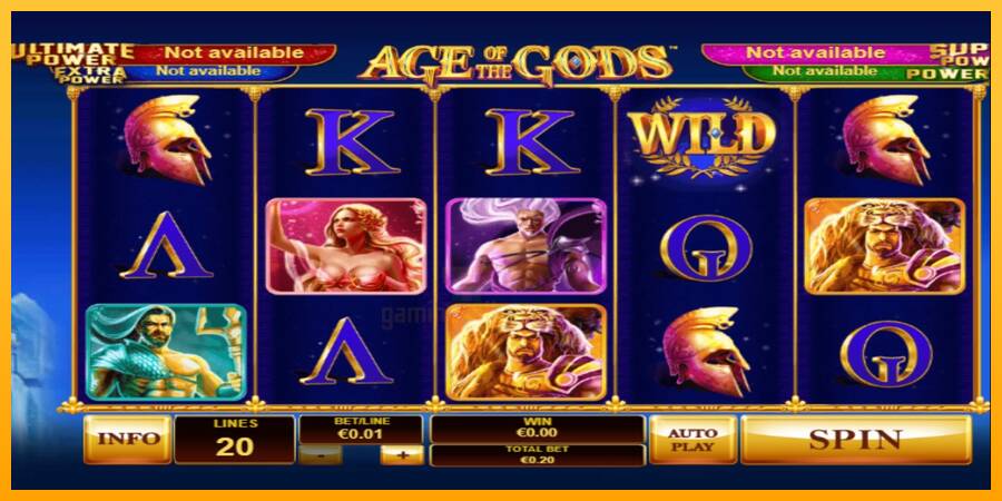 Age Of The Gods gaming machine for money, picture 1