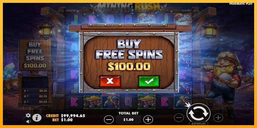 Mining Rush gaming machine for money, picture 5