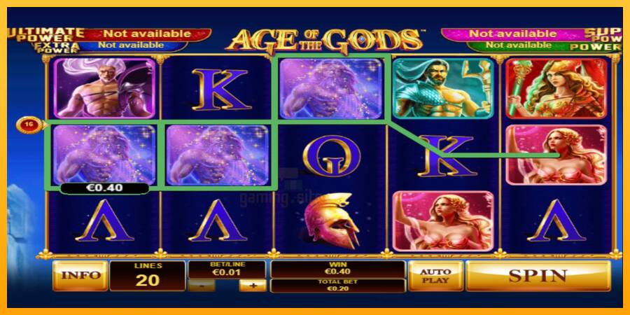 Age Of The Gods gaming machine for money, picture 3