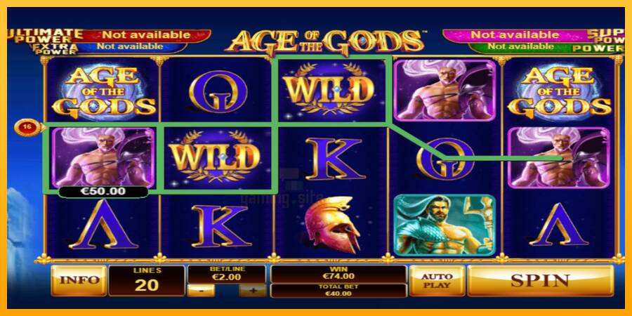 Age Of The Gods gaming machine for money, picture 4