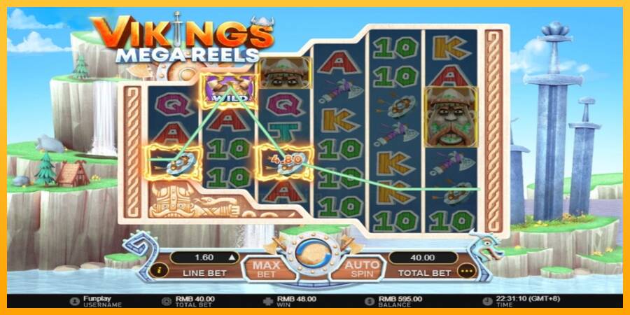 Vikings Mega Reels gaming machine for money, picture 3