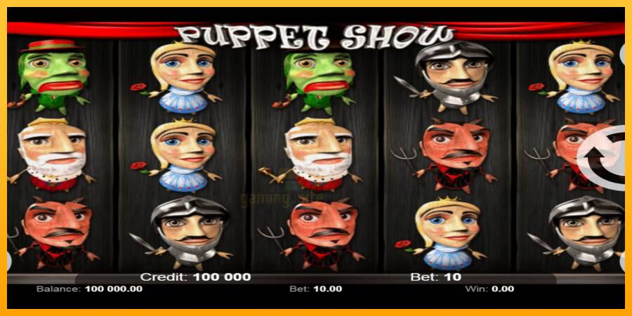 Puppet Show gaming machine for money, picture 1