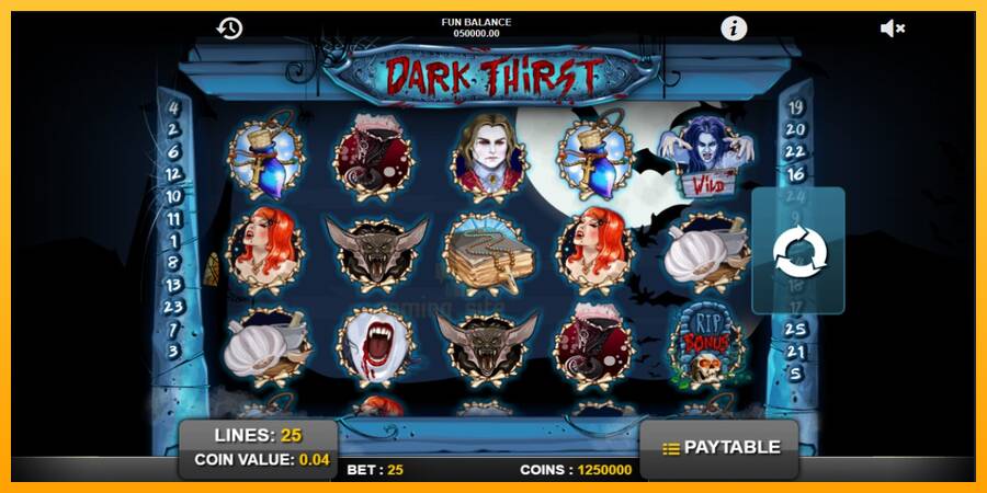 Dark Thirst gaming machine for money, picture 1