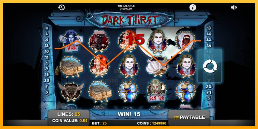 Dark Thirst gaming machine for money, picture 4