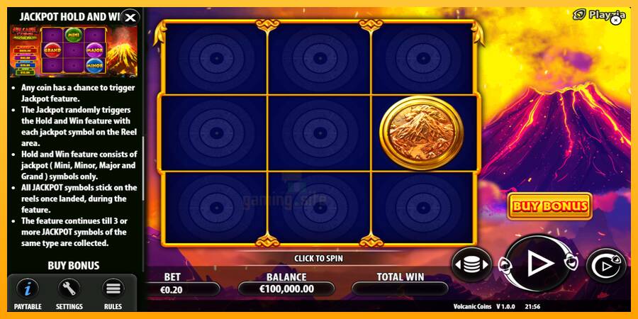 Volcanic Coins gaming machine for money, picture 7