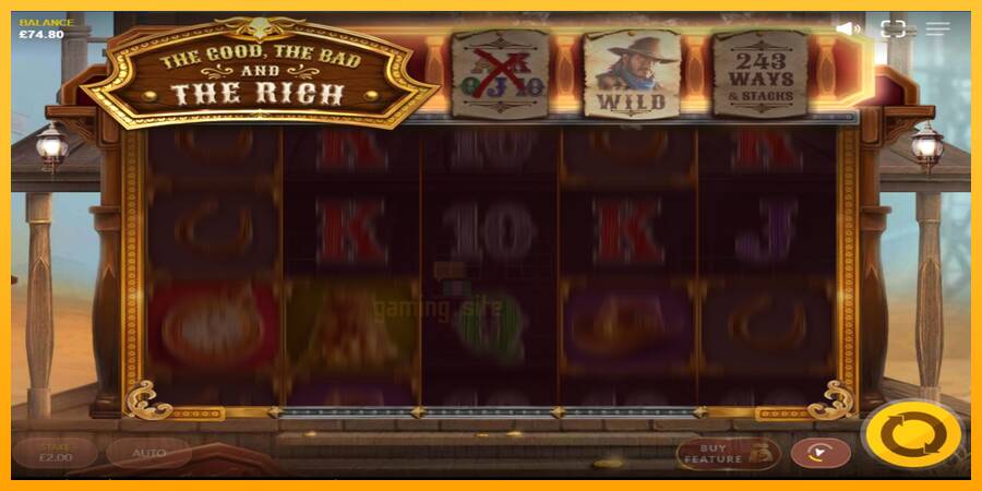 The Good The Bad and The Rich gaming machine for money, picture 4