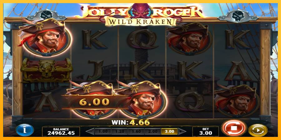 Jolly Roger Wild Kraken gaming machine for money, picture 4