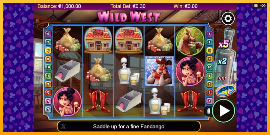 Wild West gaming machine for money, picture 1