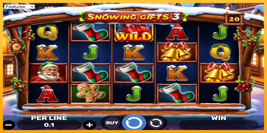 Snowing Gifts 3 gaming machine for money, picture 1