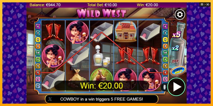 Wild West gaming machine for money, picture 3