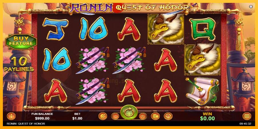 Ronin - Quest of Honor gaming machine for money, picture 2