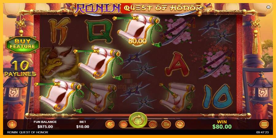 Ronin - Quest of Honor gaming machine for money, picture 5