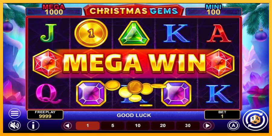 Christmas Gems Hold & Win gaming machine for money, picture 3