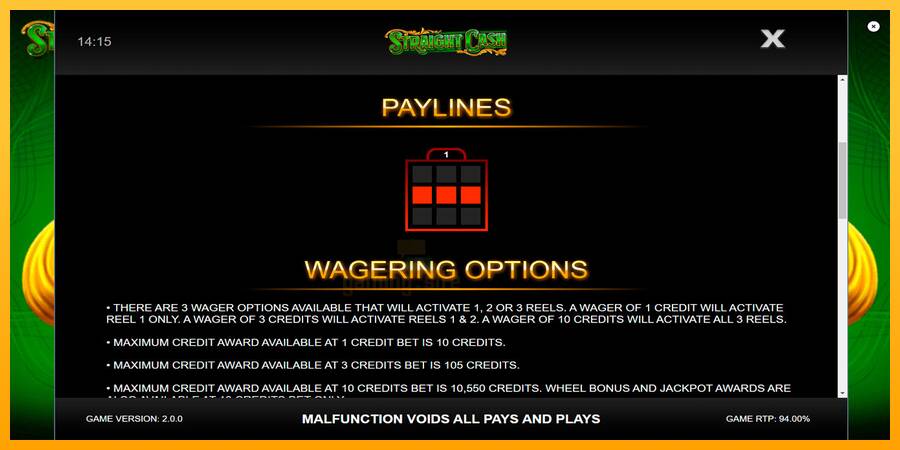 Straight Cash gaming machine for money, picture 6