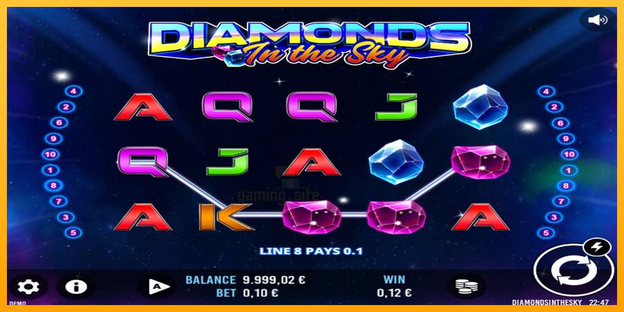 Diamonds In The Sky gaming machine for money, picture 2