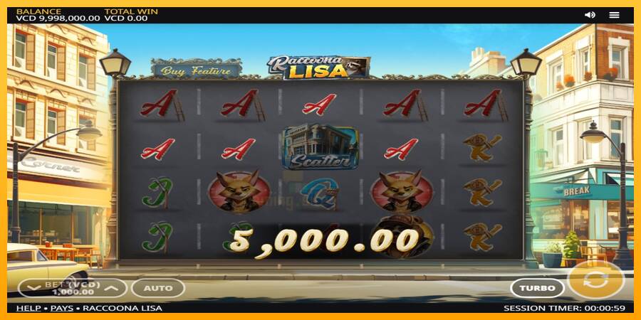 Raccoona Lisa gaming machine for money, picture 3