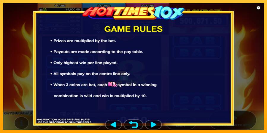 Hot Times 10x gaming machine for money, picture 6