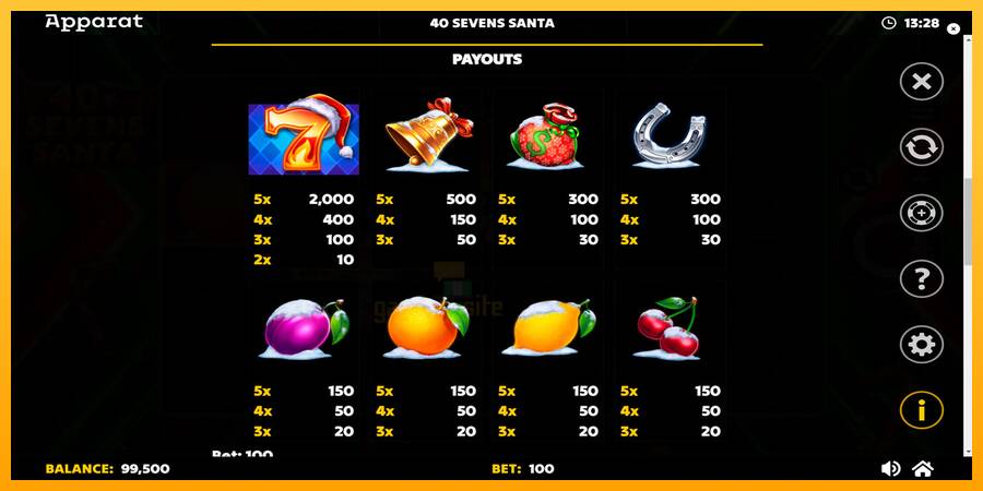 40 Sevens Santa gaming machine for money, picture 6