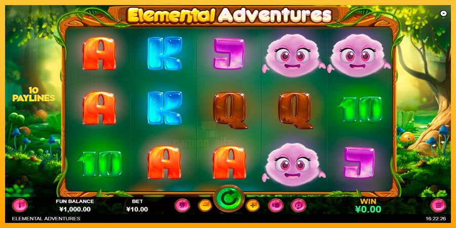 Elemental Adventures gaming machine for money, picture 1