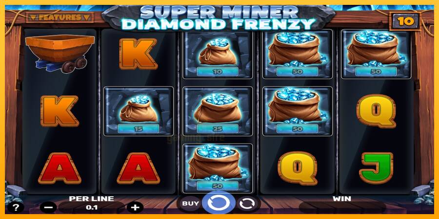 Super Miner - Diamond Frenzy gaming machine for money, picture 2