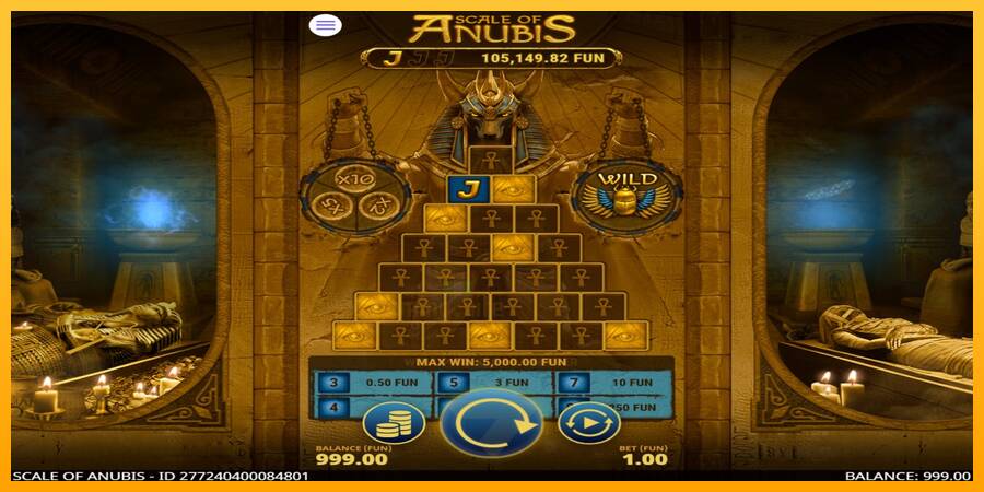 Scale of Anubis gaming machine for money, picture 2