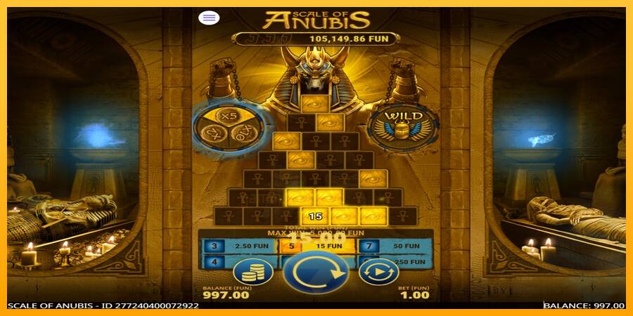 Scale of Anubis gaming machine for money, picture 3