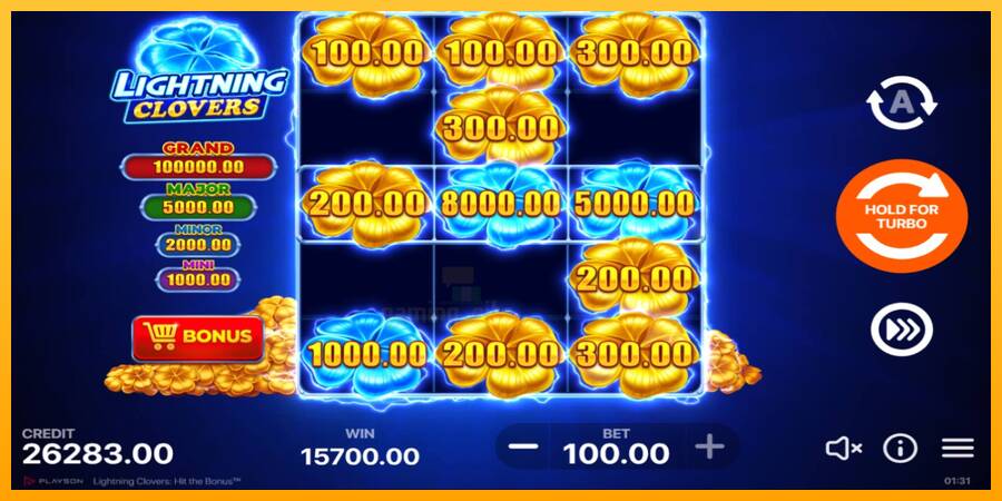 Lightning Clovers gaming machine for money, picture 3