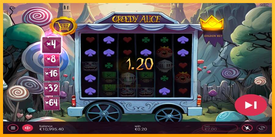 Greedy Alice gaming machine for money, picture 3